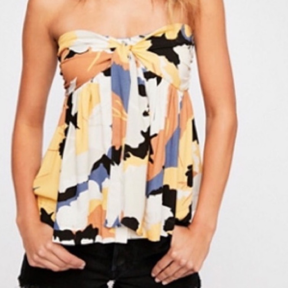 Free People All Your Love Strapless Top